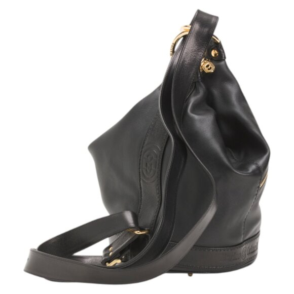 MARINO ORLANDI Black Made In Italy Leather Tote - Picture 1 of 4